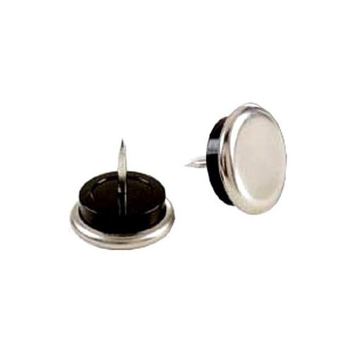 7/8" Nail-On Cushioned Metal Glides (Pack of 4)