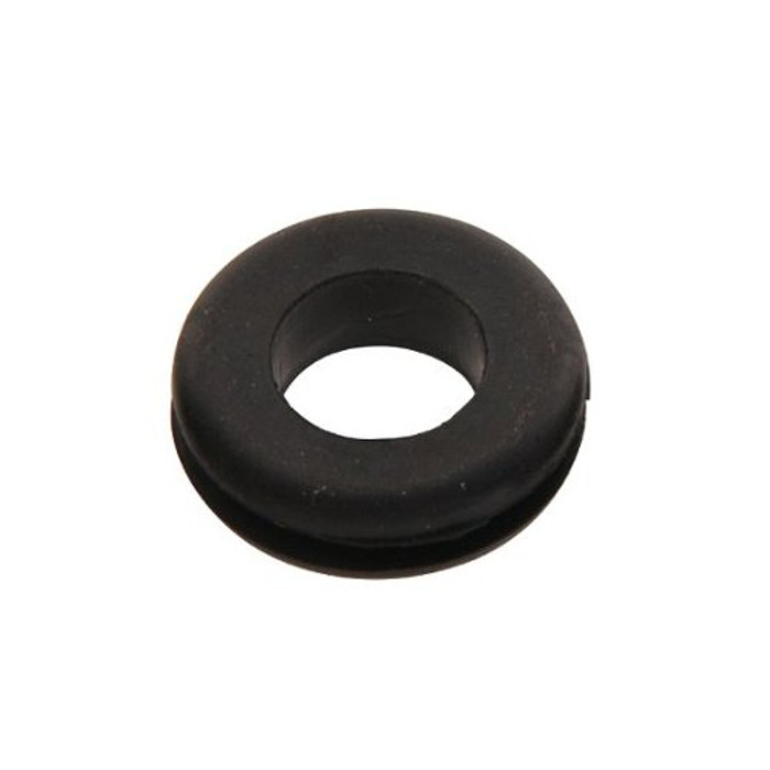 1/8" I.D. Grooved Rubber Grommet For 1/4" Hole