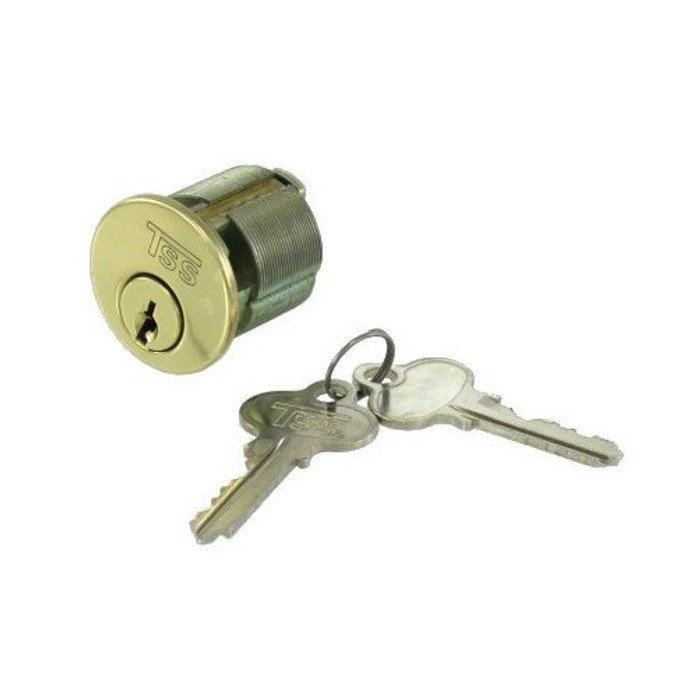 1-1/4" Brass Mortise Cylinder K.D.