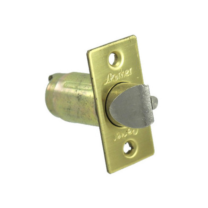 2-3/4" Polished Brass Deadlatch 3/8" Throw