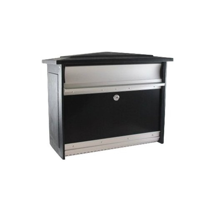 Black Lockable Security Mailbox