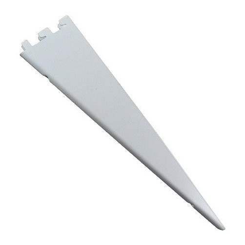 14-1/2" White Double Shelf Bracket