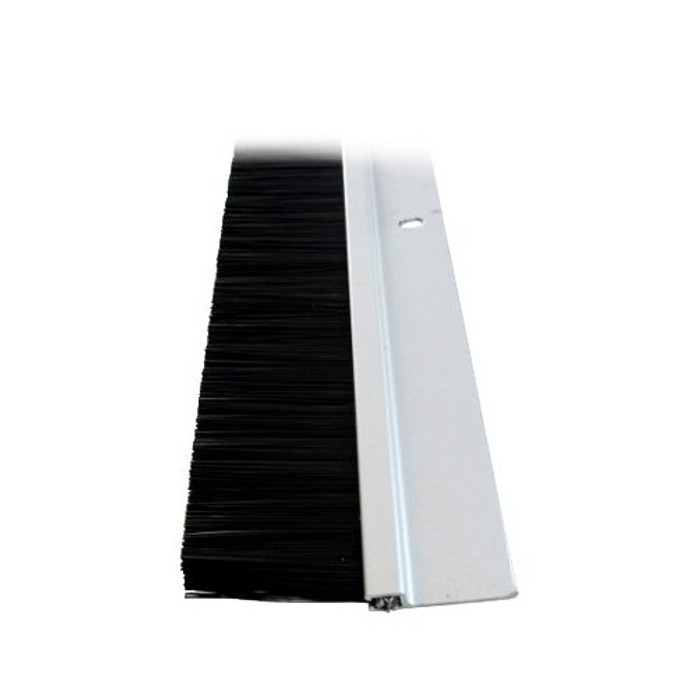 48" Aluminum Long Bristle Door Sweep