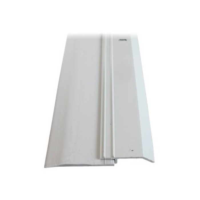 1-3/8" X 48" Heavy Duty White Aluminum Door Sweep