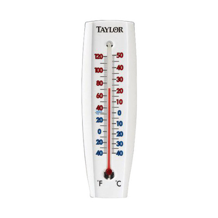 7-5/8" Plastic Indoor/Outdoor Wall Thermometer