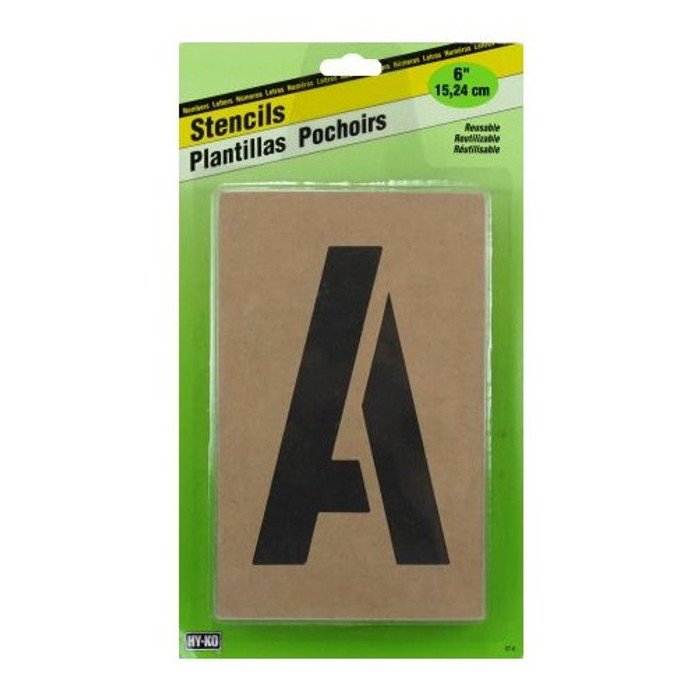 6" Reusable Oilboard Stencil Set (Letters & Numbers)