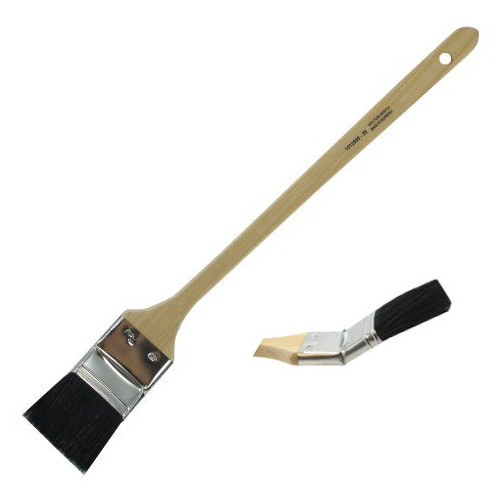 Sourcing Map 2pcs Bent Radiator Paint Brush 1.4" Width Curved