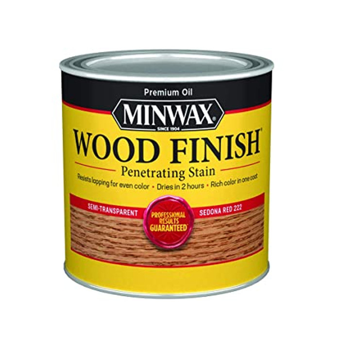 Minwax Wood Finish Half Pint Sedona Red Penetrating Stain