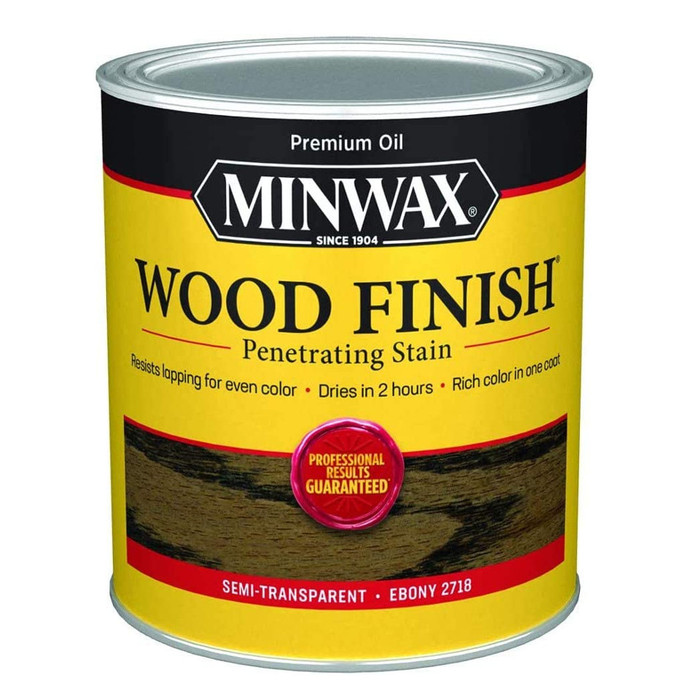 Minwax Wood Finish Quart Ebony Penetrating Stain