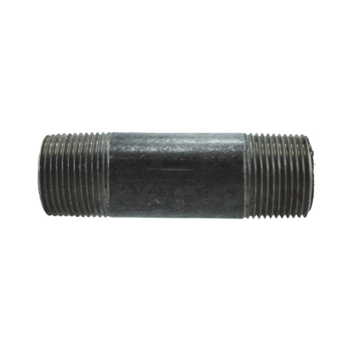 1-1/2" X 4" Black Pipe Nipple