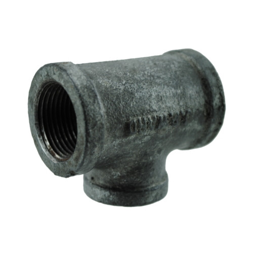 1-1/2" Galvanized Pipe Reducing Tee