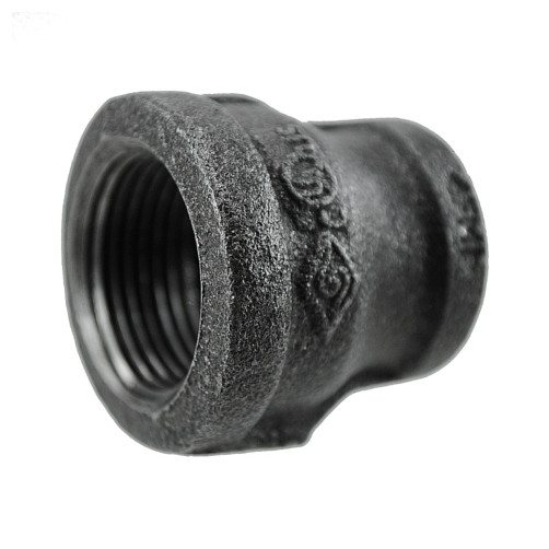 1-1/4" X 1" Black Pipe Reducing Coupling