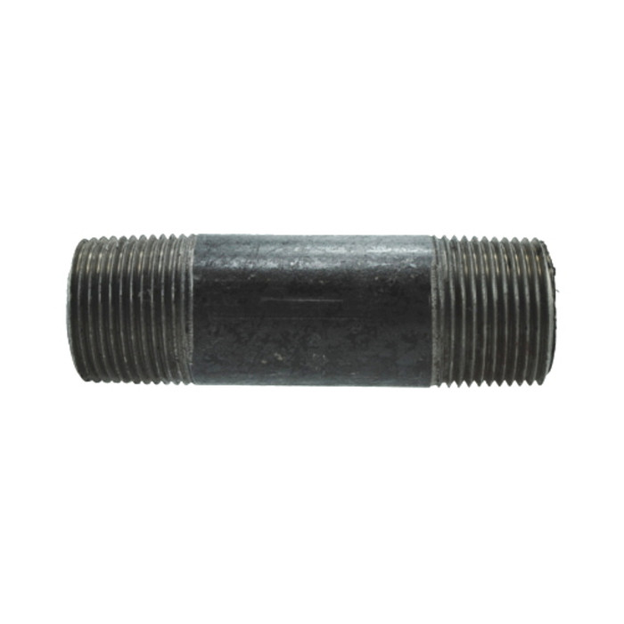 1/2" X 10" Black Pipe Nipple