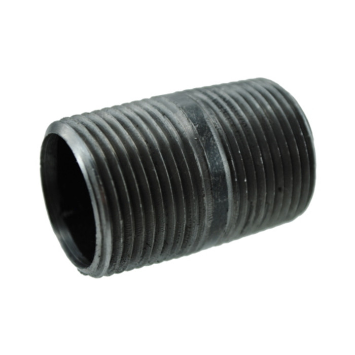 1" X 2" Black Pipe Nipple