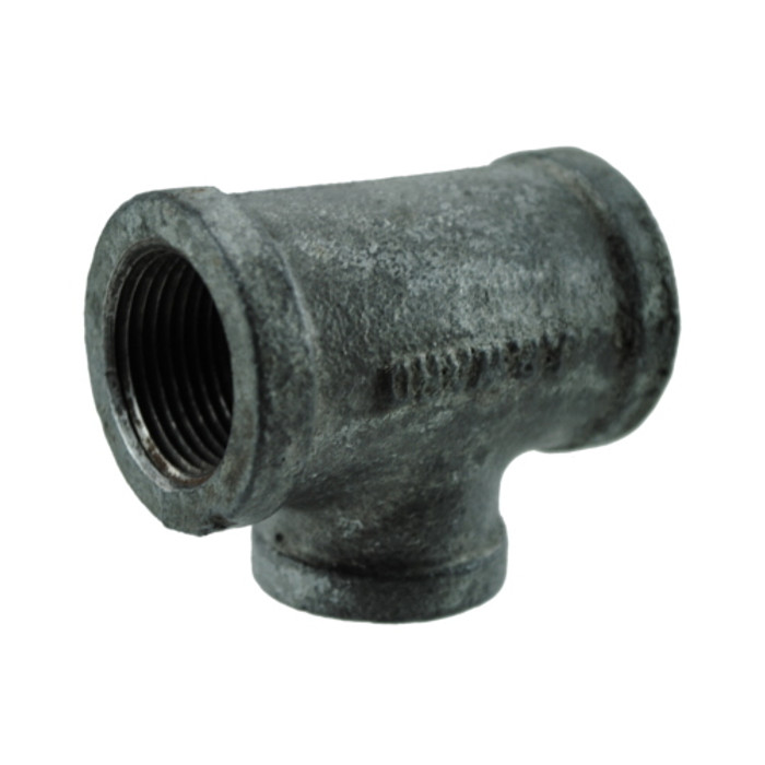 3/4" Galvanized Pipe Reducing Tee