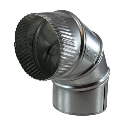 4" Galvanized Stove Pipe Adjustable Elbow (26 Gauge)