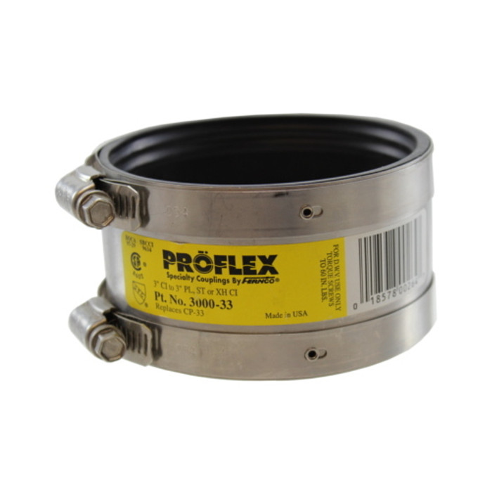 3" Proflex No Hub Coupling