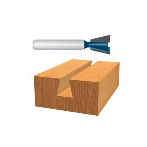 1" 14 deg. Carbide Tipped Dove-Tail Bit (1/2" Shank)