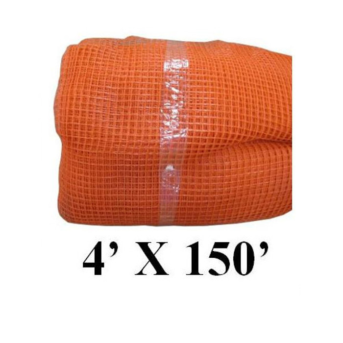 4' X 150' Fire Retardant Orange Safety Debris Netting