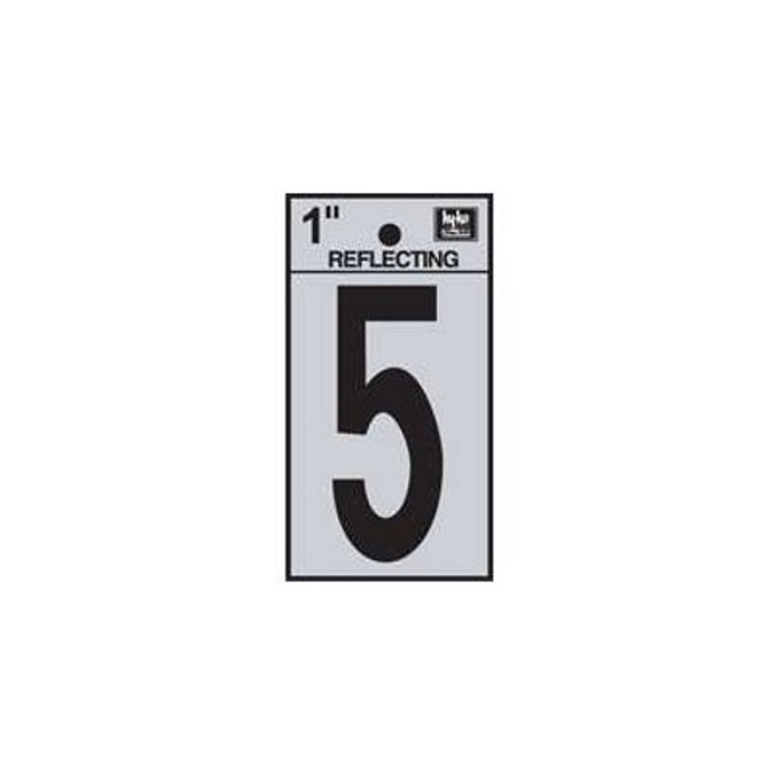1" Reflective Number "5"