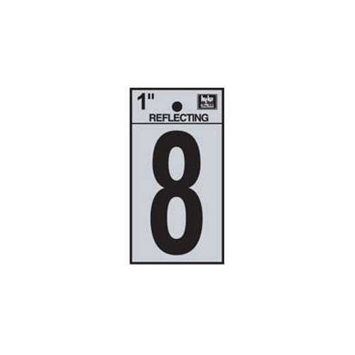 1" Reflective Number "8"