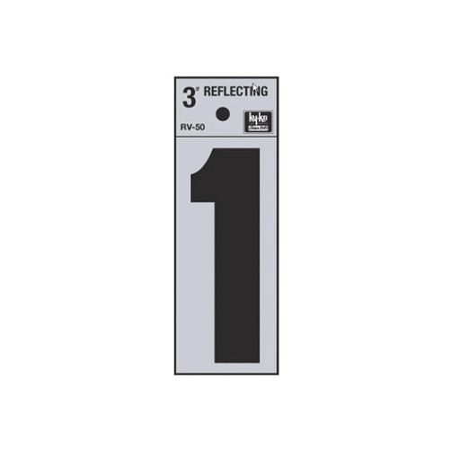 3" Reflective Number "1"