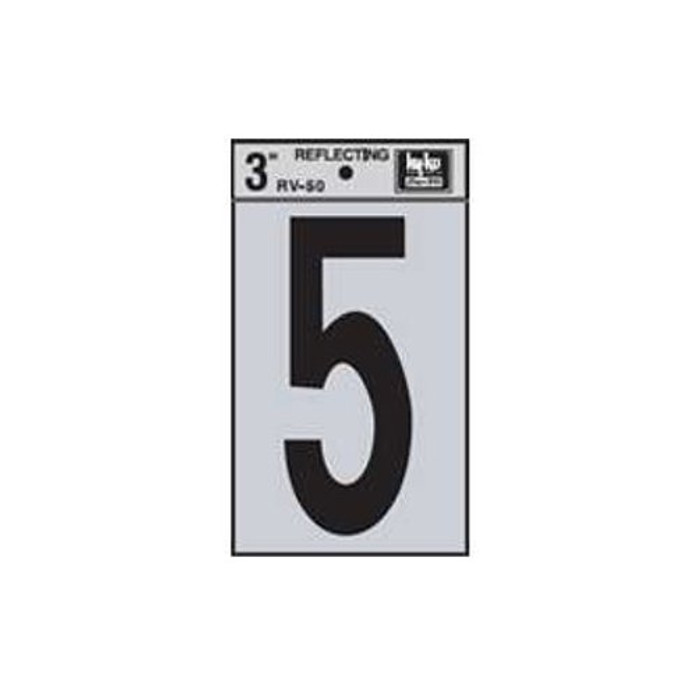 3" Reflective Number "5"