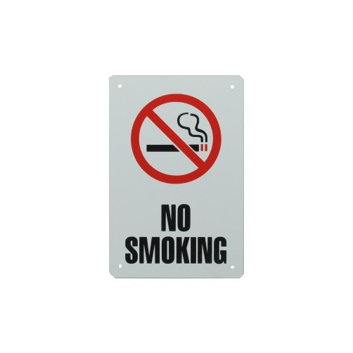 6" X 9" "No Smoking" Metal Sign