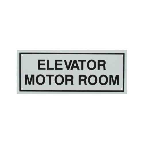 4" X 10" "Elevator Room" Metal Sign