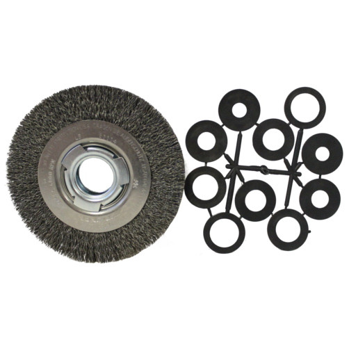 6" X 1-1/16" (0.006 Gauge) Crimped Wire Wheel Brush