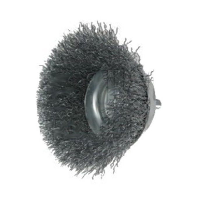 2-3/4" Mounted Crimped Wire Cup Brush (1/4" Stem)