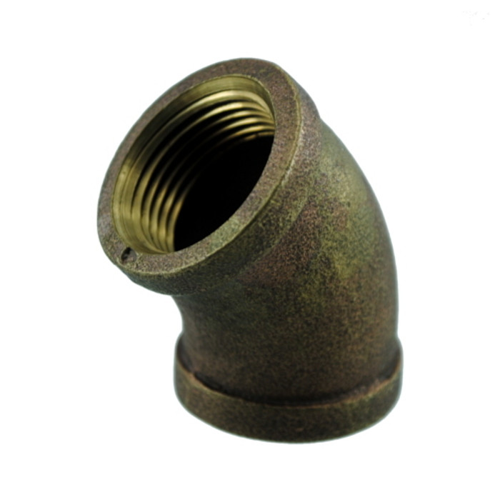 1/4" Brass Pipe 45 deg. Elbow