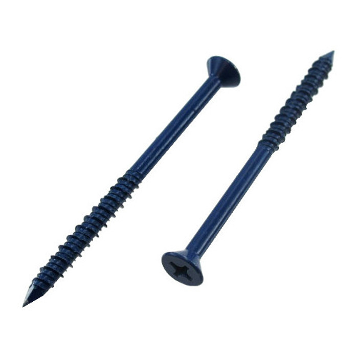 1/4" X 1-1/4" Flat Head Phillips Concrete Screws (Pack of 12)