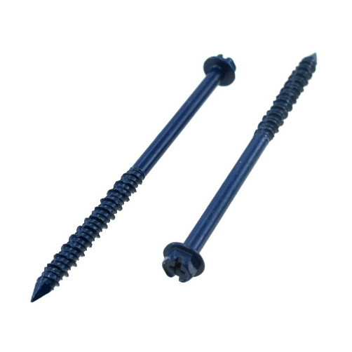 3/16" X 2-1/4" Hex Head Slotted Concrete Screws (Pack of 12)