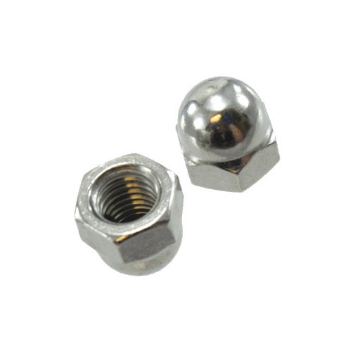 5/8"-11 Nickel Plated Cap Nuts (Box of 25)