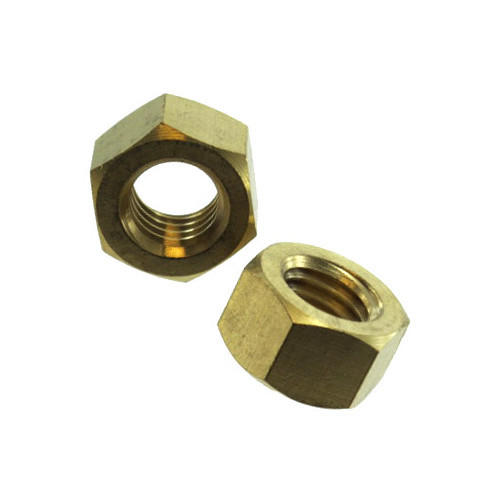 10/24 Brass Hex Nuts (Pack of 12)