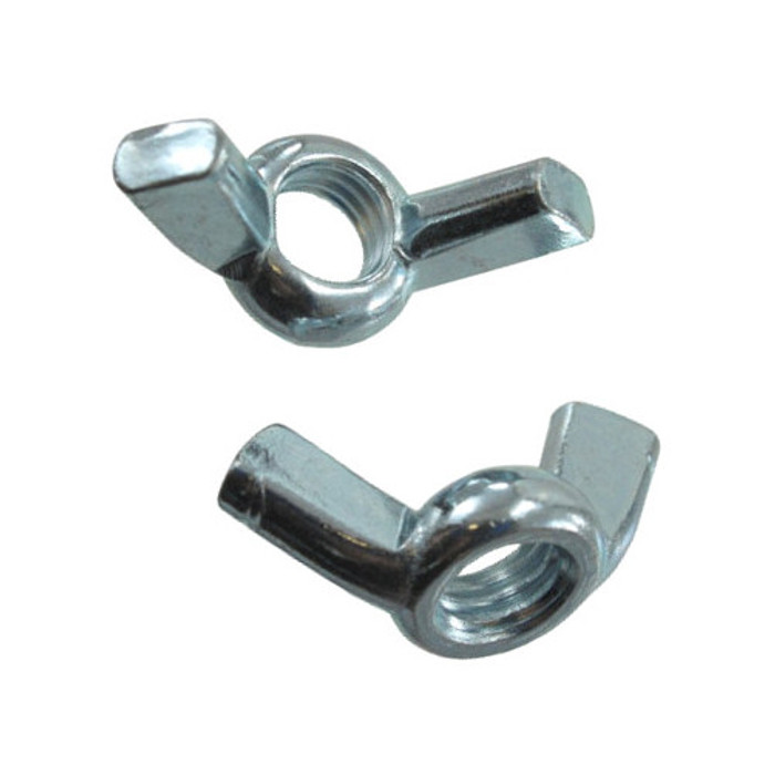 6/32 Zinc Plated Cold Forged Wing Nuts (Pack of 12)