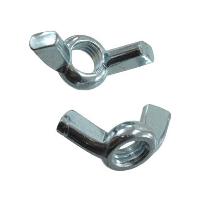 7/16"-14 Zinc Plated Cold Forged Wing Nuts (Pack of 12)