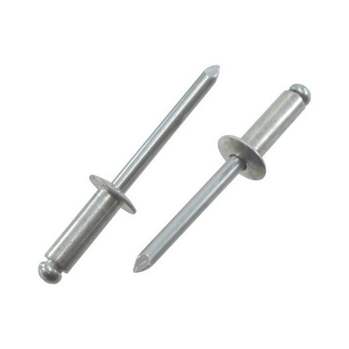 #41 (1/8" Dia.) Aluminum Pop Rivets - Grip Range .020" to 1/16" (Pack of 500)