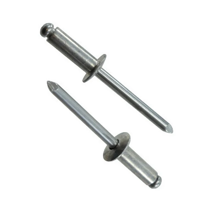 #42 (1/8" Dia.) Steel Pop Rivets - Grip Range 1/16" to 1/8" (Pack of 500)
