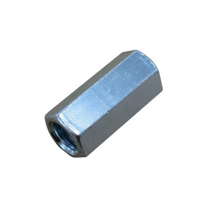5/8"-11 X 1/2"-13 Zinc Plated Reducing Threaded Rod Coupling