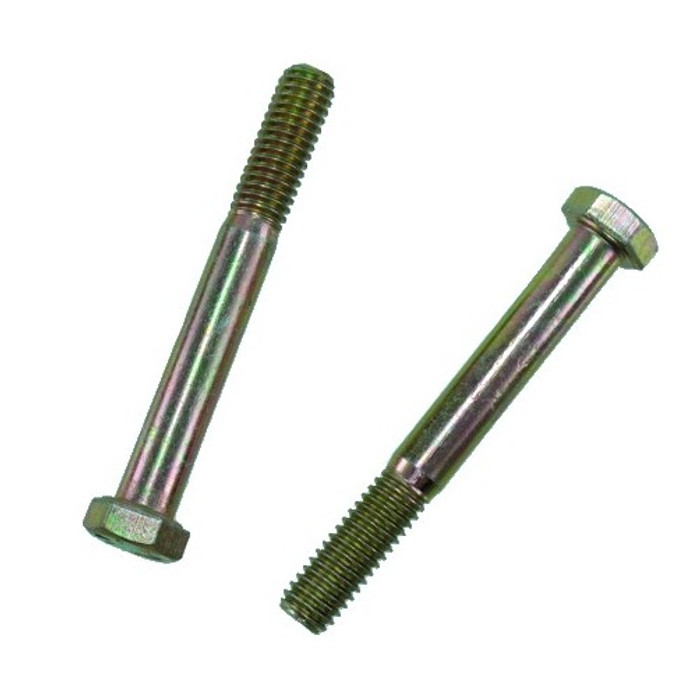 3/8"-16 X 5" Zinc Yellow-Chromate Grade 8 Hex Head Bolt (Quantity of 1)