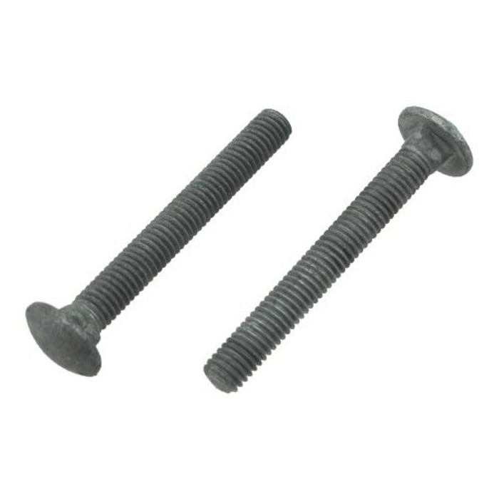 1/4"-20 X 2-1/2" Hot-Dipped Galvanized Grade 2 Carriage Bolts (Pack of 12)
