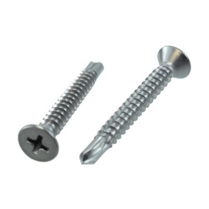 # 8 X 1/2" Stainless Steel Flat Head Phillips Drill & Tap Screws (Pack of 12)