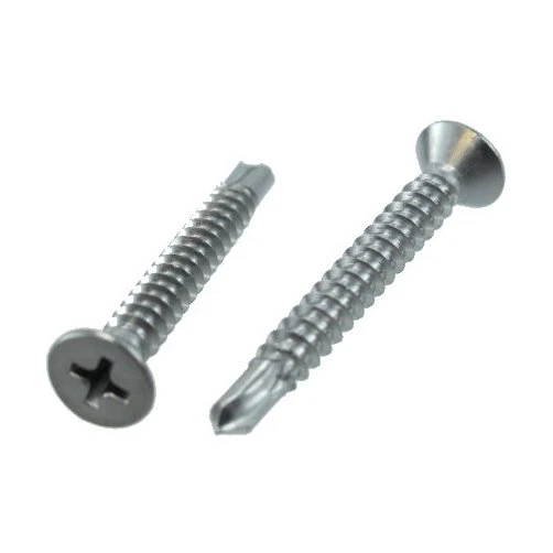 # 8 X 2" Stainless Steel Flat Head Phillips Drill & Tap Screws (Pack of 12)