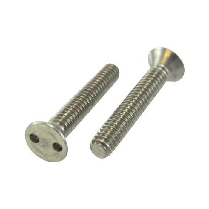 10/24 X 2" Stainless Steel Flat Head Spanner Machine Screw (Quantity of 1)