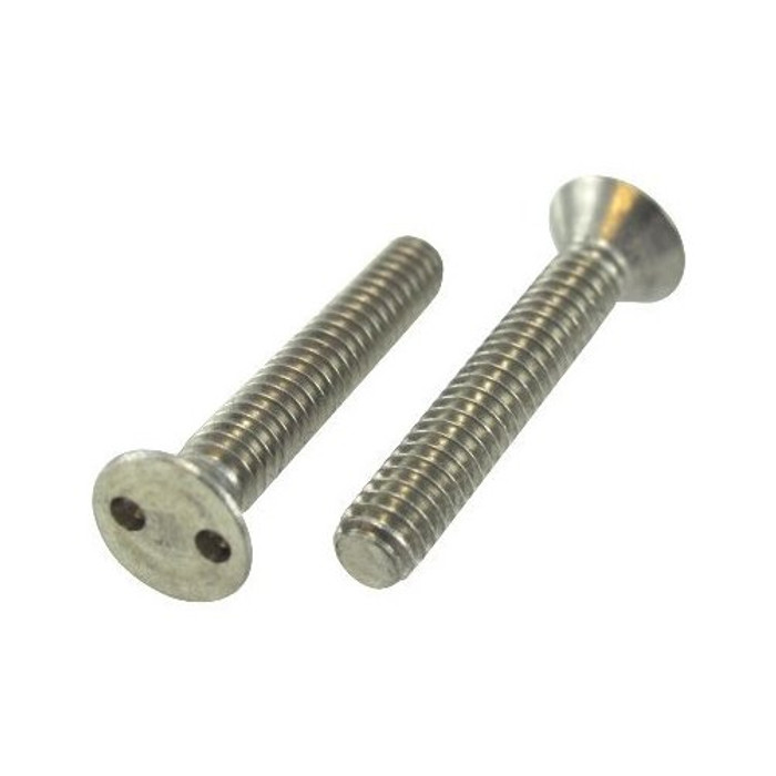 10/24 X 2" Stainless Steel Flat Head Spanner Machine Screws (Pack of 12)