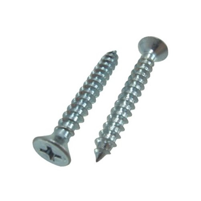 # 6 X 1/2" Zinc Plated Flat Head Phillips Sheet Metal Screws (Box of 100)