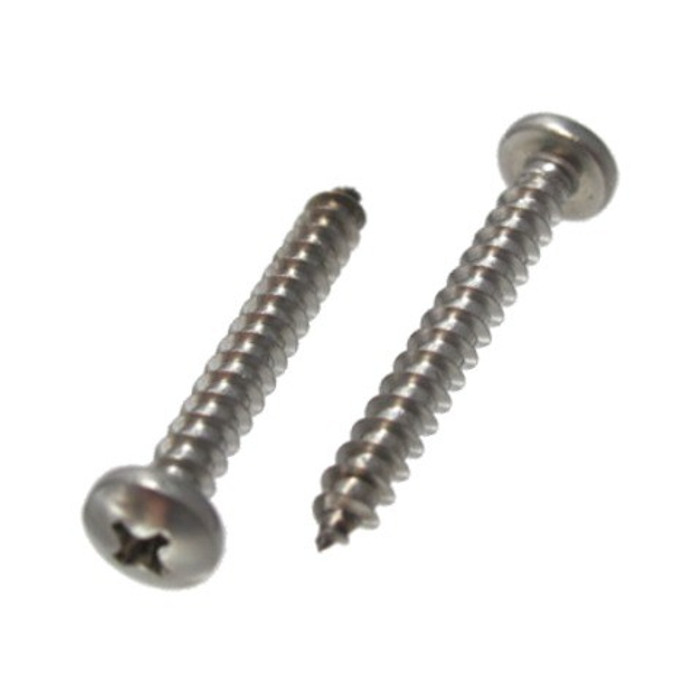 # 8 X 3" Stainless Steel Pan Head Phillips Sheet Metal Screws (Box of 100)