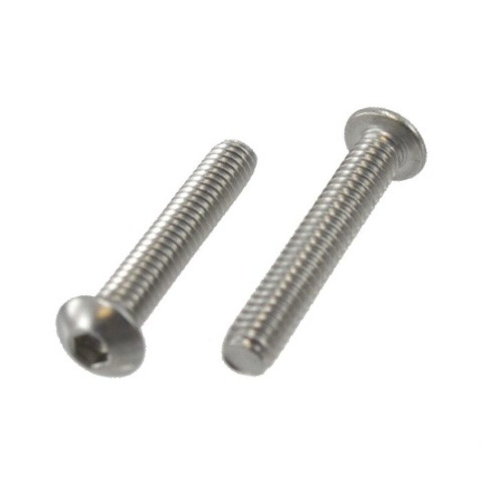 1/4"-20 X 1/2" Stainless Steel Button Head Socket Cap Screws (Pack of 12)